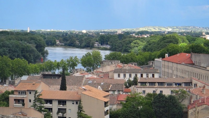 Avignon vista do Palais des Papes