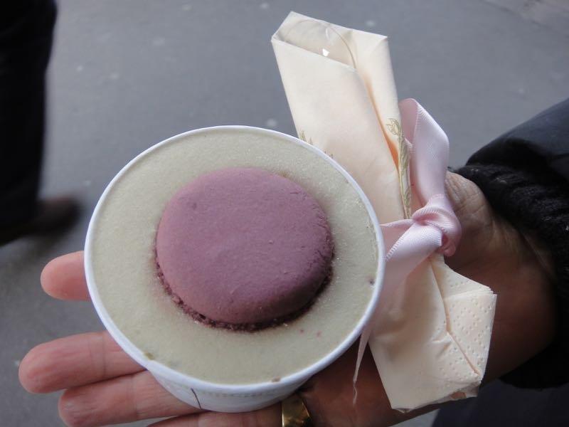 Sorvete de macaron na Ladurée